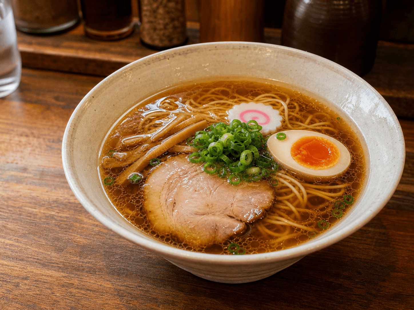 げんこつと手羽元の鶏豚醤油ラーメン