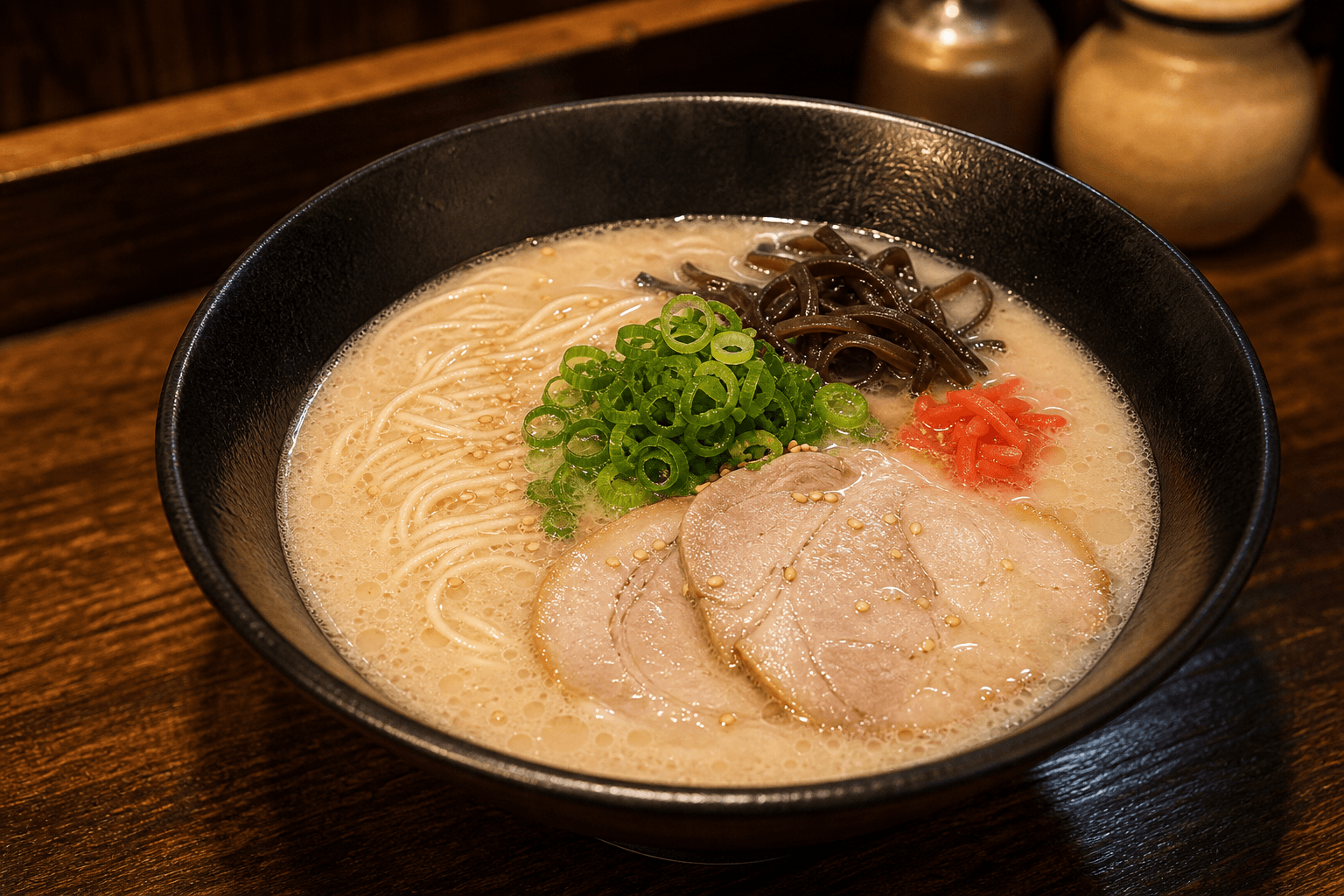 圧力鍋で作る豚骨ラーメン